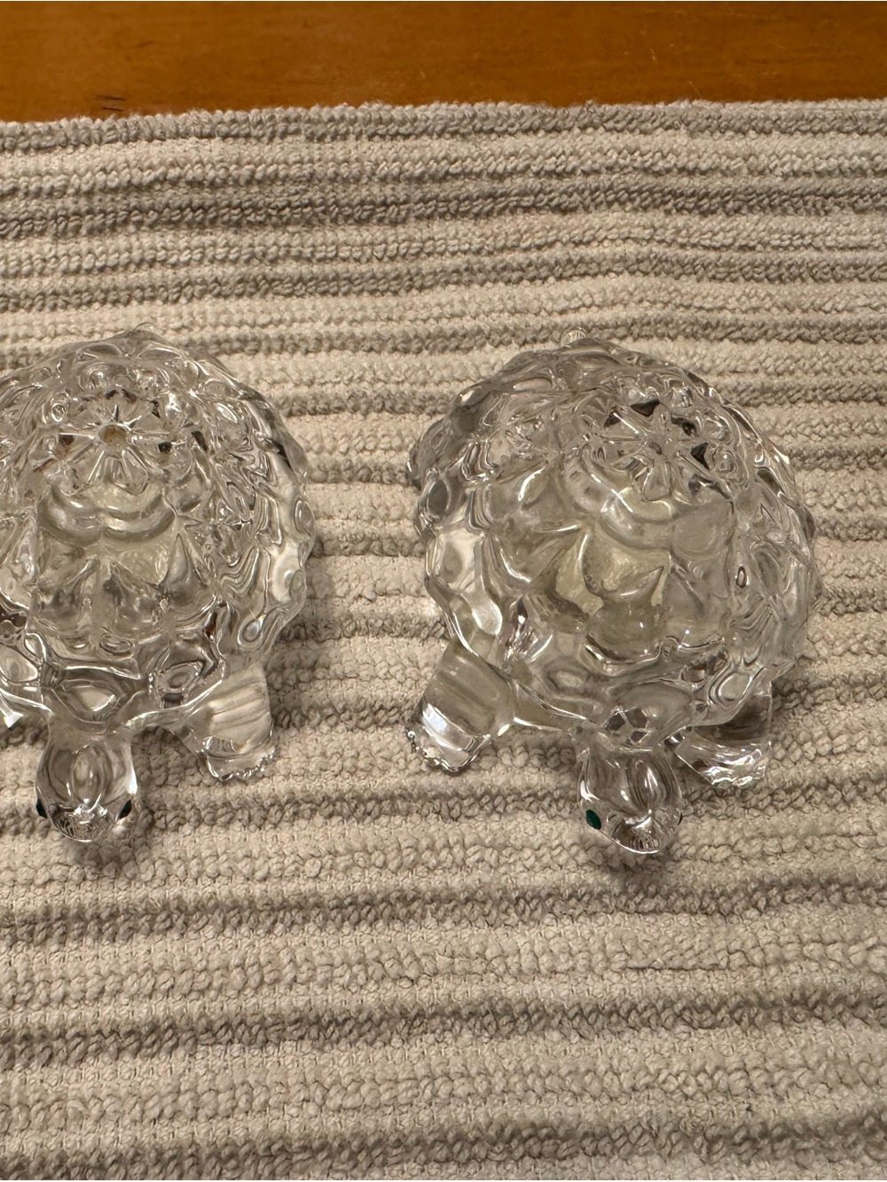 Turtle Lenox Crystal salt/pepper shakers